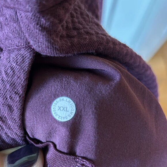 Lululemon At Ease Hoodie Heathered Cassis XXL - Picture 6 of 9